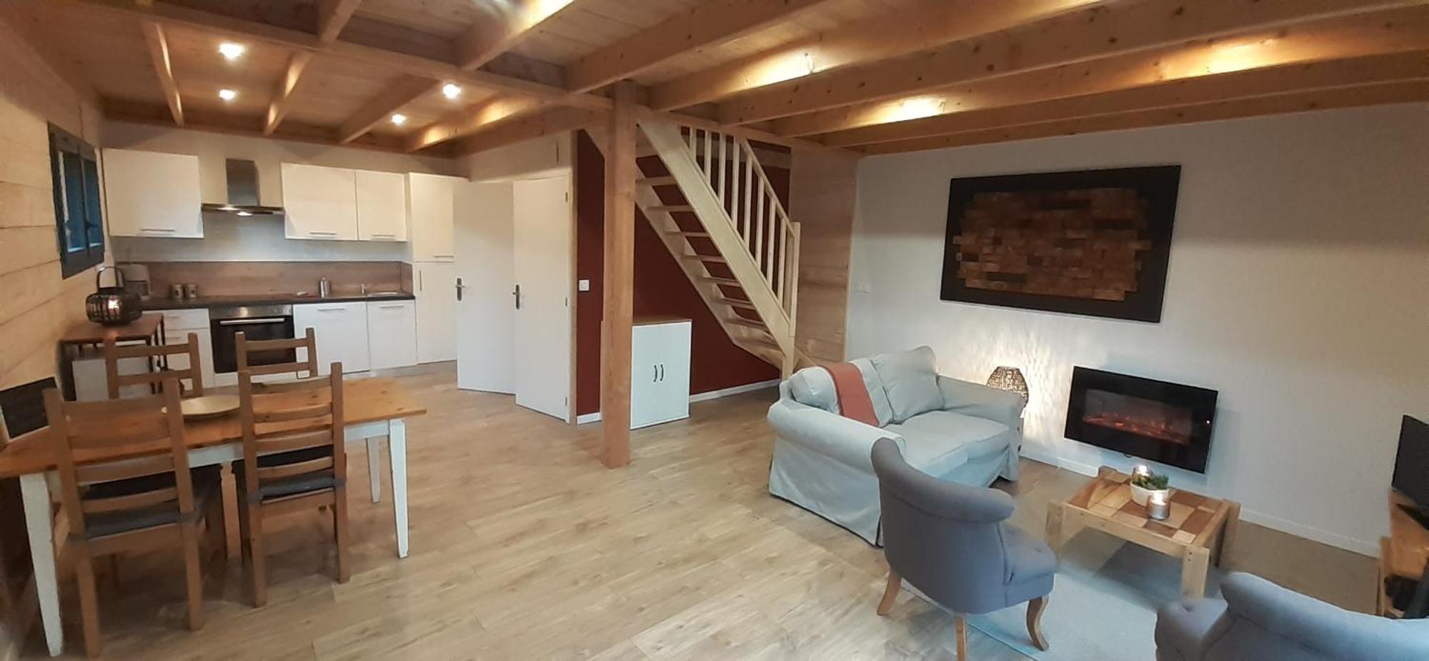 Chalets De Pont Cob Avec Spa Gouezec ภายนอก รูปภาพ
