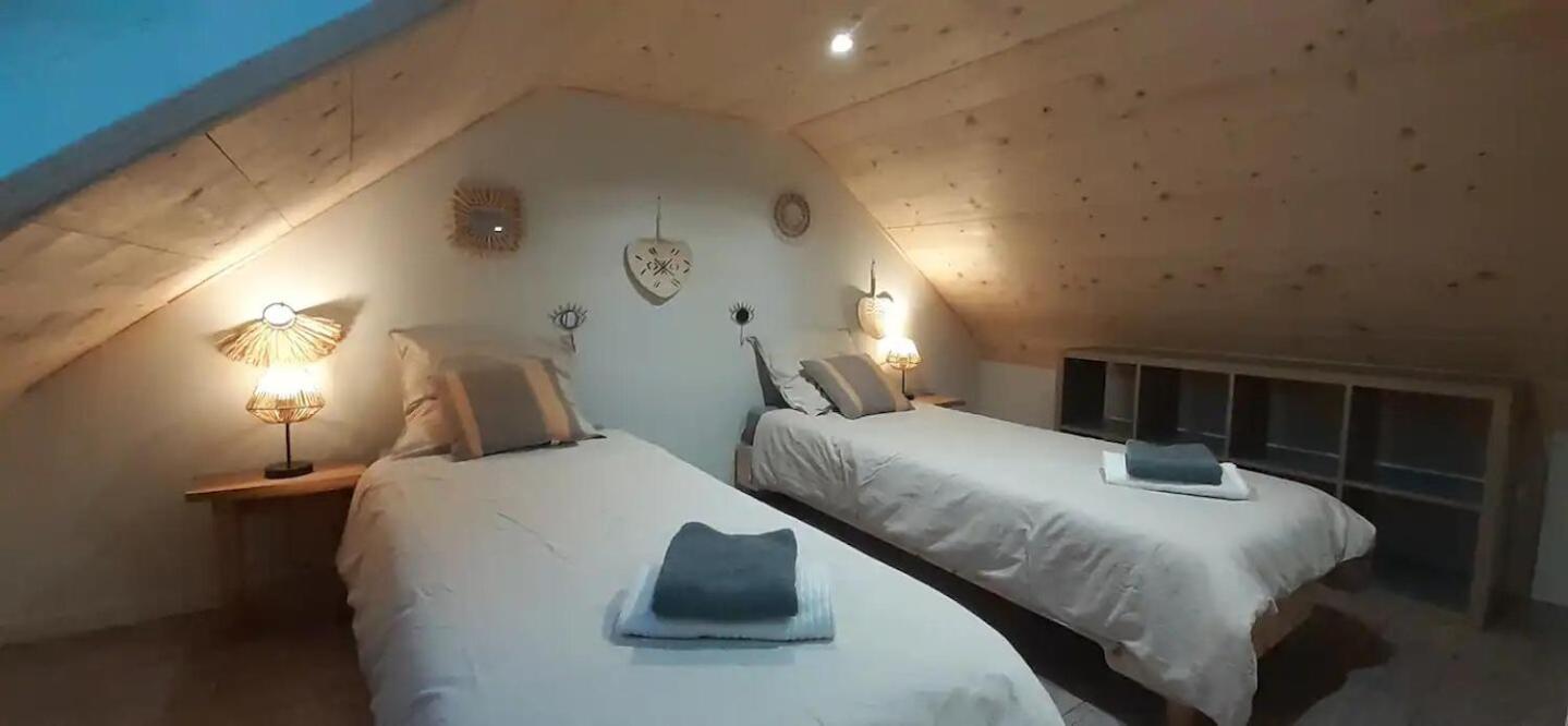 Chalets De Pont Cob Avec Spa Gouezec ภายนอก รูปภาพ